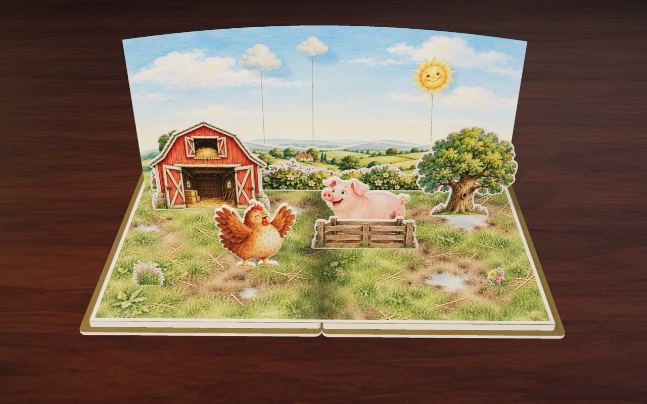 Is it in the pen? No! It is a pig!